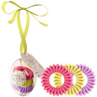 INVISIBOBBLE Original Easter Egg 3ks - Špirálové gumičky do vlasov vo vajíčku - 3 farby