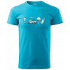 Golfový set - Klasické pánske tričko vyššej gramáže - 3XL ( Svetlý tyrkys )