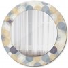 Okrúhle zrkadlo s potlačou Geometrické kolesá fi 50 cm