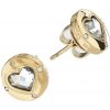 Guess Romantické pozlátené náušnice Rolling Hearts JUBE03349JWYGT/U