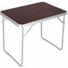 Verk 14468 Turistický stôl - skladací 80 x 60 x 70 cm hnedý