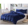 XPOSE® Predĺžené mikroplyšové obliečky JORGA Exclusive - tmavo modré 140x220 cm, 70x90 cm, Mikroplyš + Predĺžená možnosť vrátenia tovaru do 50 dní