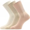 Lonka ponožky dámské HARMONA s medicine lemem 3 páry MIX BAREV