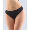 GINA Dámske bezšvové bavlnené nohavičky Bamboo Cotton | 00050P - čierna, M/L