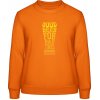 AWDis Sweat Mikina - Dobré pivo na zlé časy - Orange Crush - XXL - Dámske