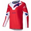 ALPINESTARS dres RACER VEIL, ALPINESTARS (červená/bílá) 2025 - L