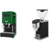 Gaggia New Classic EVO BC, green + Rocket Espresso FAUSTINO 3.1, black