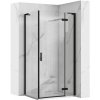 REA/S - Sprchová kabína Hugo Black 80x90 KPL-45221