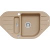 Alveus NIAGARA 60 Beige 55 1090939 - Drez Granitový 900x500mm, vanička 344x430x160mm, 100x295x70mm