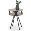 Halmar Kirby dub sonoma tmavá + čierna drevo 45 cm x 60 cm x 45 cm