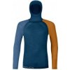 Ortovox 120 COMPETITION LIGHT HOODY M petrol blue S; Modrá triko