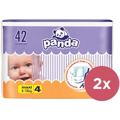 2x BELLA PANDA Plienky jednorazové 4 Maxi (8-18 kg) 42 ks VP-F027177