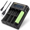 HADEX | Nabíjačka batérií s LCD displejom pre 1-4x Li-Ion/Ni-MH | HD0487