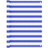 Balkonová zástěna modrobílá 120 x 500 cm HDPE Vícebarevný 310894