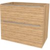 Mereo, Mereo Mailo, kúpeľňová skrinka 61 cm, chróm madlo, Multidecor, Orech Pacifik prírodný, MER-CN590SOPP2