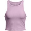 Under Armour Meridian Rib Crop Tank-PPL 1384008-543