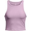 Tielko Under Armour Meridian Rib Crop Tank-PPL 1384008-543 Veľkosť S/M