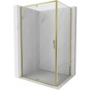 MEXEN/S - Exo sprchovací kút dvere krídlové 90 x 70, transparent, zlato 819-090-070-50-00