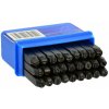 G01808 Razicí matrice písmen - raznice, 4 mm, sada 27 kusů