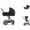 Cybex Platinum CYBEX Priam Travel Set + Cloud T i-Size sepia black chrome with black details