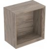 Geberit iCon Štvorcová nástenná skrinka 22,5 x 23,3 cm, orech hickory 502.321.JR.1