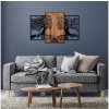 Asir Nástenná dekorácia 125x79 cm stromy života drevo/kov AS1725 + záruka 3 roky zadarmo + záruka 3 roky zadarmo