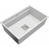 Gamma Decor 7050, 1-komorový granitový drez 700x470x220 mm, biela, GMA-ZLE000107