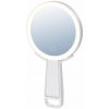 IMMAX LED kosmetické zrcátko SWEET Make up/ oboustranné/ 10x zvětšovací/ CCT/ stojánek na mobil/ bílé