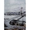 Most SNP Bratislava- Akad. mal. Igor Navrotskyi, originálny, ručne maľovaný obraz L (do veľkosti 95x95cm) Viac farieb