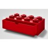 LEGO® stolní box 8 se zásuvkou červený LEGO40211730