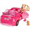 KIK Bábika auto kabriolet ružová 4 el