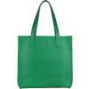 Veľká dámska kožená kabelka, nákupná taška zelená Wojewodzic 31731/CE11
