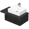 Skrinka do kúpeľne s umývadlom Intedoor DESK 3D hnedá 90,5 x 44,4 x 50,2 cm DE 54 3D 90 P STORM 1Z LR29