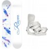 Raven Mia White dámsky snowboard + Gravity Rise white viazanie - 139 cm + M (EU 38-41)