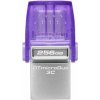 Kingston DataTraveler MicroDuo 3C Gen3 256 GB strieborná / Flash Disk / USB 3.2 Gen 1 - (USB-A amp; C 3.0) (DTDUO3CG3/256GB)