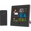 Solight meteostanica, farebný LCD, teplota, vlhkosť, RCC, čierna
