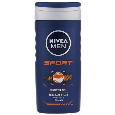 Nivea Men Sport sprchový gel na tělo, obličej a vlasy 250 ml pro muže