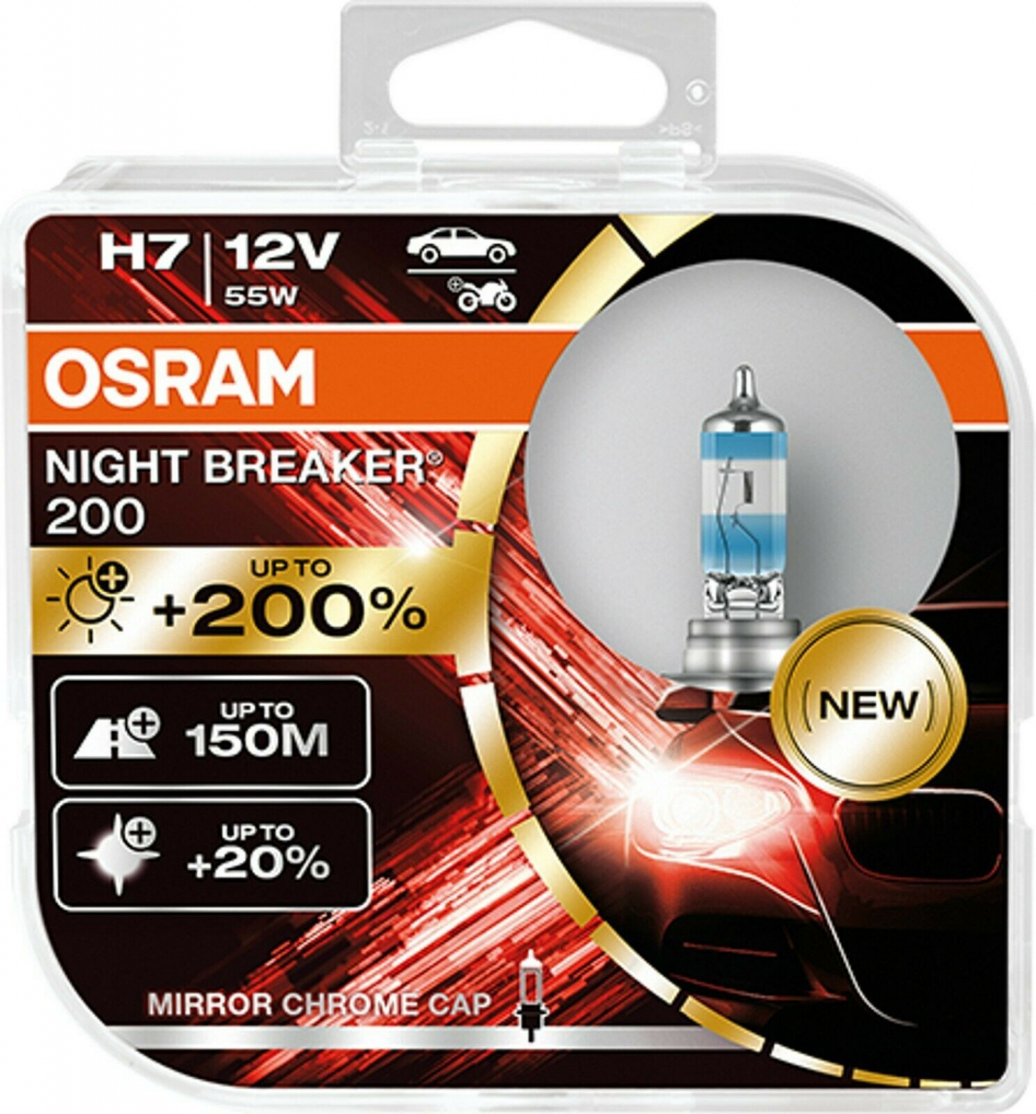 OSRAM H7 Night Breaker Laser +200% BOX 2ks