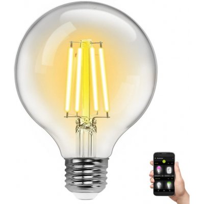Aigostar B.V. LED Stmievateľná žiarovka FILAMENT G95 E27/6W/230V 2700-6500K Wi-Fi - Aigostar AI0402 + záruka 3 roky zadarmo