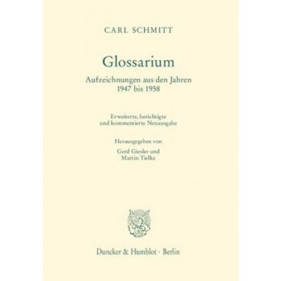 Glossarium - Schmitt, Carl