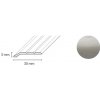 Döllken Profiles Ukončovací profil DP 01 S Samolepiaca 30 x 3 x 900 mm, nerezový