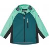 Detská softshellová bunda Reima Temppu Dark Teal Detská veľkosť: 98 / Farba: zelená/sivá