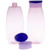 Plastová fľaša na šampón, fialový vrch, 300 ml