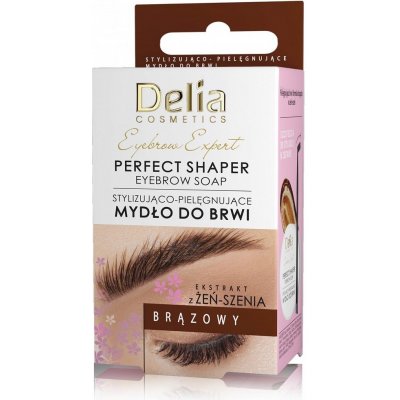 Delia Cosmetics Eyebrow Expert fixačný vosk na obočie Brown 10 ml