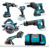 Makita DK0154G602 Aku súprava DF001G+GA005G+HR002G+HS003G+JR001G+TW004G+2x40V/4,0Ah+Taška