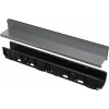 AlcaPlast AVZ101-R321 - Vonkajší žľab štrbinový s asymetrickým nástavcom 100 mm, nerez