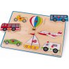 Bigjigs Toys Vkládací puzzle dopravní prostředky