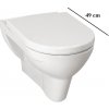 Závesné WC Laufen PRO, hlboké splachovanie, 490x360 mm, biela, 8209520000001