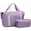 Kono EA2212 Sada Cestovnej tašky a púzdra Fialová rozšíriteľná