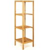 Blumfeldt Regál, viacúčelový regál, 4 úrovne, 34 × 110 × 33 cm (Š × V × H), kombinovateľný, bambus (BW-10073-002)